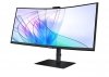 Samsung Monitor 34 cale ViewFinity S65VC VA 3440x1440 UWQHD 21:9 1xHDMI 1xDP 1xUSB-C 90W 2xUSB-A LAN 5ms HAS Webcam głośniki zak